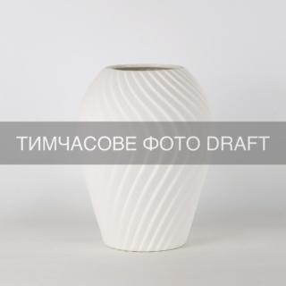 Vase ARDESTO Trento 15.5х20cm, porcelain, white