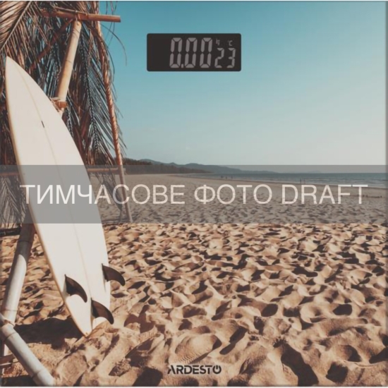 Ваги ARDESTO підлогові SURF, 150кг, AAAx2 в комплекті, скло, багатокольорові