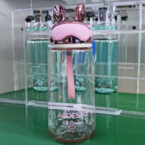 ARDESTO Пляшка для води ARDESTO Bunny 600мл, пластик, рожевий