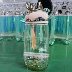 ARDESTO Пляшка для води ARDESTO Bunny 600мл, пластик, жовтий