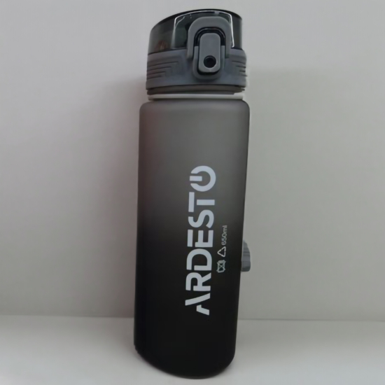 ARDESTO Пляшка для води ARDESTO Travel 650мл, пластик, чорний