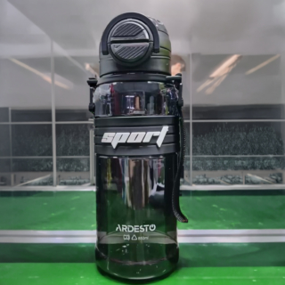 ARDESTO Пляшка для води ARDESTO Urban 850мл, пластик, чорний