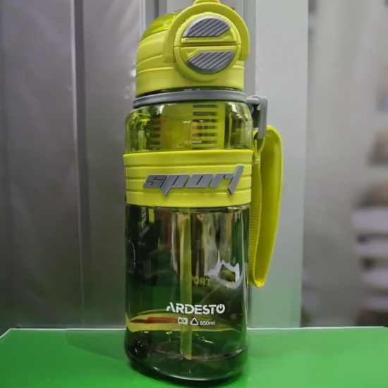 ARDESTO Пляшка для води ARDESTO Urban 850мл, пластик, зелений