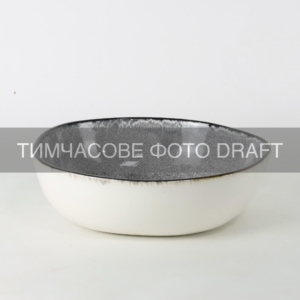 Тарелка глубокая Ardesto Daiano, 1500мл, 21см, фарфор, серый