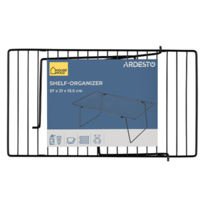 Полка-органайзер ARDESTO 37x21x13.5см, металл, черный