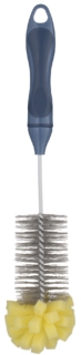 Brush for washing bottles ARDESTO with sponge 34х5cm, plastic, blue