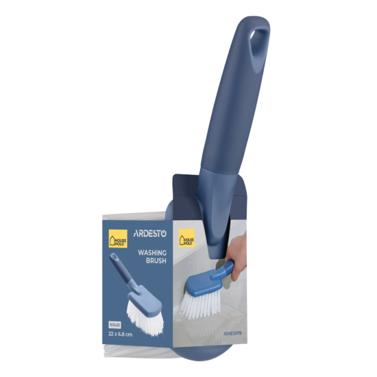 Washing brush ARDESTO 22х6.8cm, plastic, blue