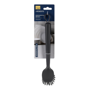 Dishwashing brush ARDESTO Minimalism 28х5x6cm, plastic, dark grey