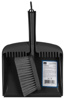 Набор для уборки совок и щетка ARDESTO Minimalism 36×22.5×5.5см, пластик, серый темный