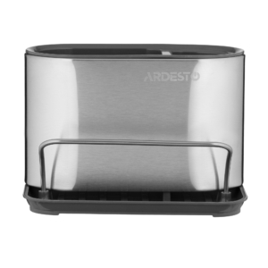 Органайзер для кухні ARDESTO Minimalism, 18×12.3×13см, пластик, сталь, сірий темний