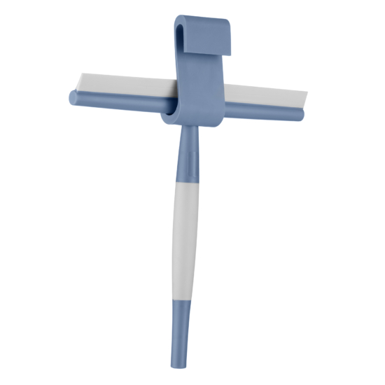 Glass scraper ARDESTO with hook 22.7х21.7cm, plastic, rubber, blue