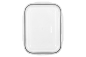 Food storage container ARDESTO Gemini 1.5l, borosilicate glass, plastic, rectangular, transparent