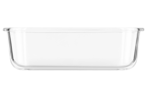 Food storage container ARDESTO Gemini 1.5l, borosilicate glass, plastic, rectangular, transparent