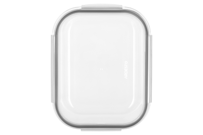 Food storage container ARDESTO Gemini 2.26l, borosilicate glass, plastic, rectangular, transparent