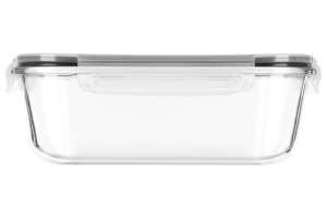 Food storage container ARDESTO Gemini 2.26l, borosilicate glass, plastic, rectangular, transparent