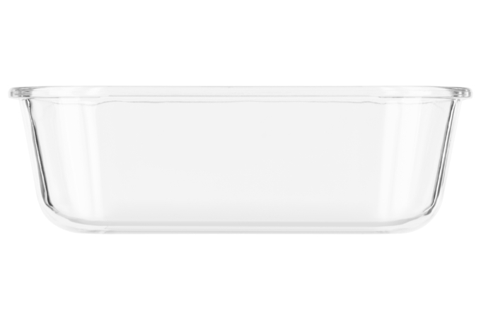 Food storage container ARDESTO Gemini 2.26l, borosilicate glass, plastic, rectangular, transparent
