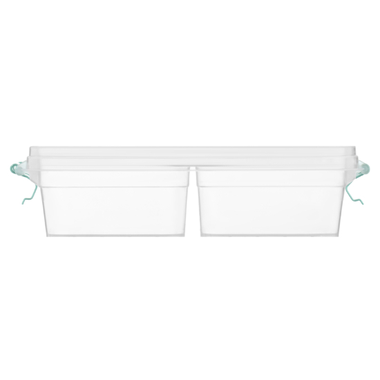 Two-section food storage container ARDESTO Fresh 2×0.25l, plastic, rectangular, blue