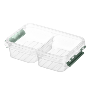 Контейнер двосекційний для зберігання харчових продуктів ARDESTO Fresh 2х0.25л, пластик, прямокутна, зелений