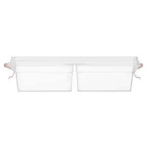 Контейнер двосекційний для зберігання харчових продуктів ARDESTO Fresh 2х0.25л, пластик, прямокутна, рожевий