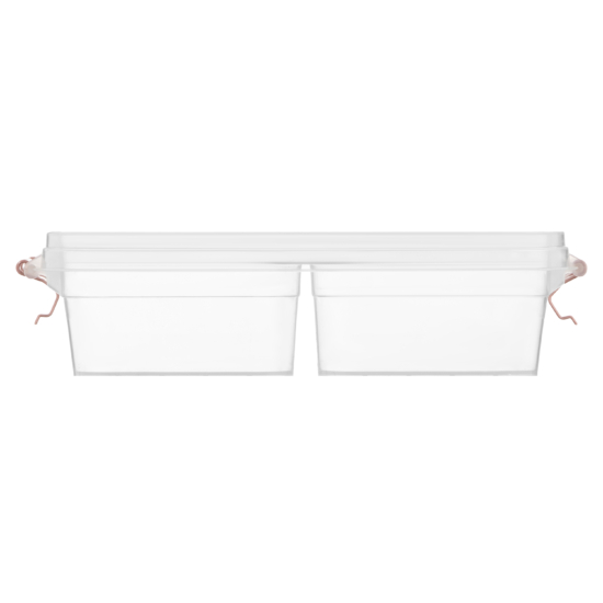 Контейнер двосекційний для зберігання харчових продуктів ARDESTO Fresh 2х0.25л, пластик, прямокутна, рожевий