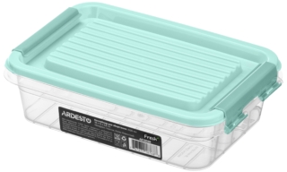 Fresh food storage container ARDESTO 0.52l, plastic, rectangular, blue