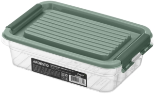 Fresh food storage container ARDESTO 0.52l, plastic, rectangular, green