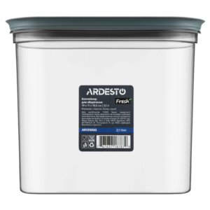 Fresh food storage container ARDESTO 2.1l, plastic, rectangular, grey