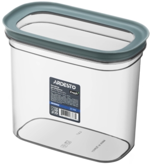 Fresh food storage container ARDESTO 2.1l, plastic, rectangular, grey