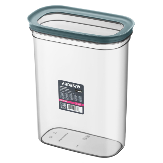Fresh food storage container ARDESTO 3.1l, plastic, rectangular, grey