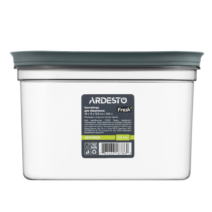 Fresh food storage container ARDESTO 1.55l, plastic, rectangular, grey