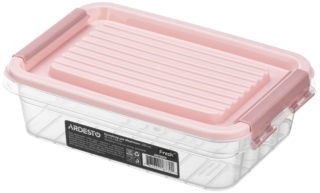 Fresh food storage container ARDESTO 0.52l, plastic, rectangular, pink