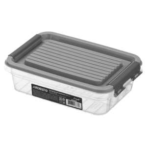 Fresh food storage container ARDESTO 0.52l, plastic, rectangular, grey