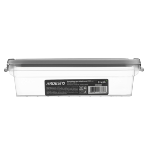 Fresh food storage container ARDESTO 0.52l, plastic, rectangular, grey