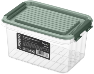 Fresh food storage container ARDESTO 1.2l, plastic, rectangular, green