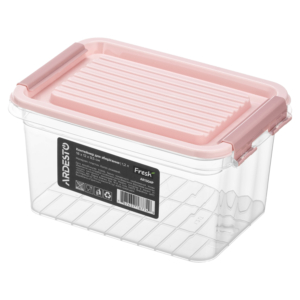 Fresh food storage container ARDESTO 1.2l, plastic, rectangular, pink