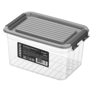 Контейнер для зберігання харчових продуктів ARDESTO Fresh 1.2л, пластик, прямокутна, сірий