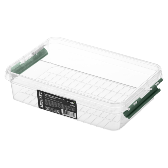 Fresh food storage container ARDESTO 1.8l, plastic, rectangular, green