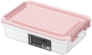Fresh food storage container ARDESTO 1.8l, plastic, rectangular, pink