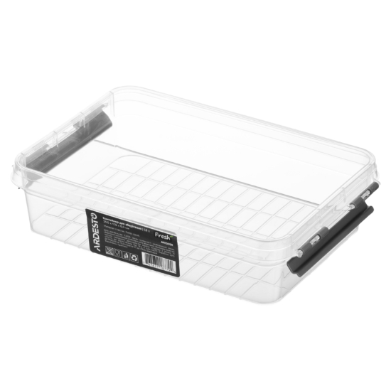 Fresh food storage container ARDESTO 1.8l, plastic, rectangular, grey