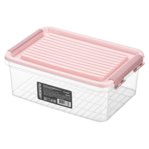 Fresh food storage container ARDESTO 2.8l, plastic, rectangular, pink