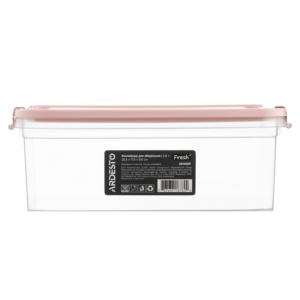 Fresh food storage container ARDESTO 2.8l, plastic, rectangular, pink