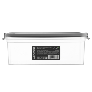 Контейнер для зберігання харчових продуктів ARDESTO Fresh 2.8л, пластик, прямокутна, сірий