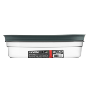 Контейнер для зберігання харчових продуктів ARDESTO Fresh 0.65л, пластик, прямокутна, сірий