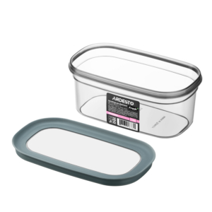 Fresh food storage container ARDESTO 1l, plastic, rectangular, grey