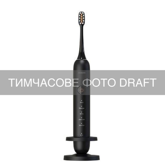 Щетка зубная электр. Ardesto ETB-B300BL, 40т. колеб/мин, насадок-2, футляр, IPX7, черная