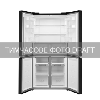 Refrigerator ARDESTO multi-door, 177.5×86х75, 4doors, А++, NF, fresh zone, black (glass)
