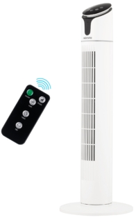 Вентилятор ARDESTO колонний, 90см, 50Вт, пульт ДК, дисплей, чорно-білий