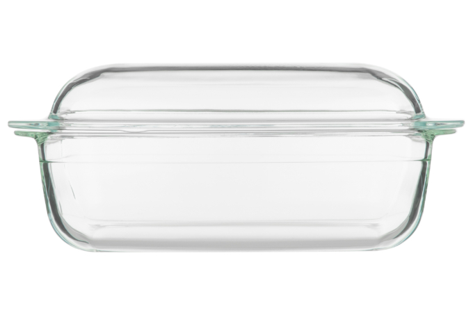 Baking pan with lid ARDESTO Black Mars 33x19x13cm, borosilicate glass, rectangular, transparent