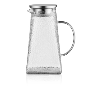 Pitcher with lid ARDESTO 1500ml, borosilicate glass, stainless steel, transparent
