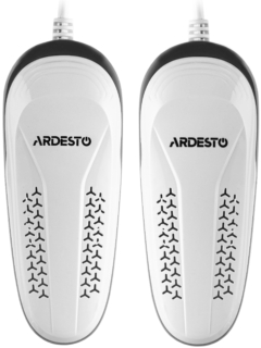 Сушка для обуви электрическая ARDESTO,  мощность 10Вт,  функция озонирования, белый+серый